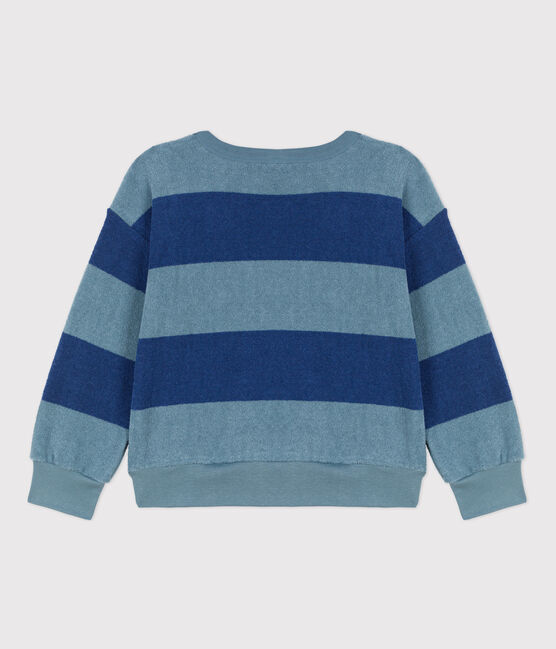 Sweatshirt in bouclébadstof voor meisjes/jongens CREPUSCULE/ ROVER