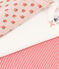 Set van 3 body's met korte mouwen en bloemenprint in katoen variante 1
