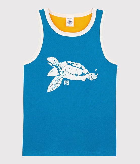 Débardeur en jersey enfant garçon bleu MYKONOS