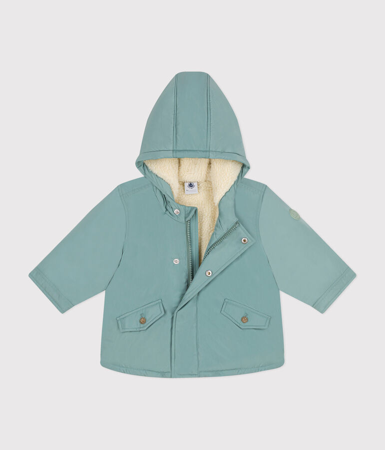 Babyparka van polyester groen