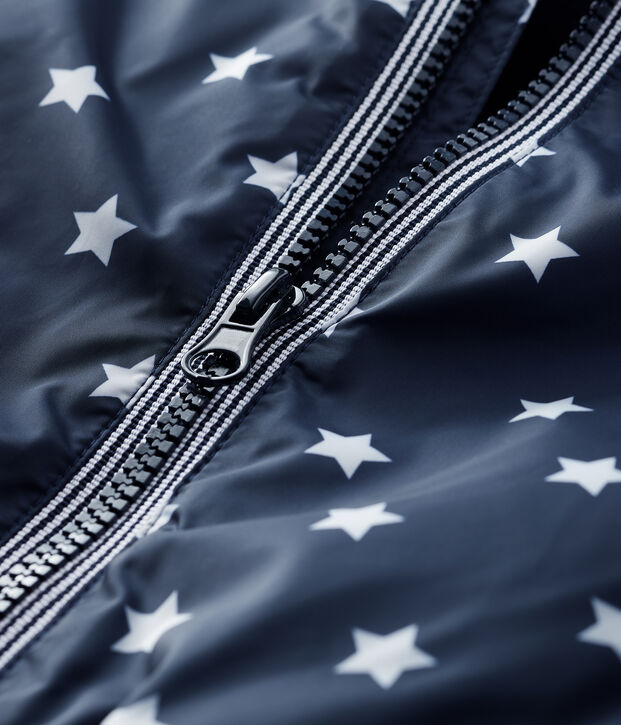 Babyjasje voor jongen / meisje met print blauw/wit