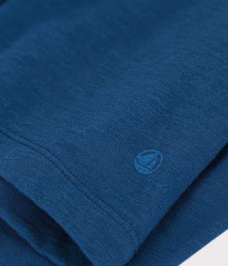 Tee-shirt LE DROIT col rond en coton Femme bleu