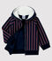 Sweatshirt met capuchon babyjongen blauw SMOKING/wit MULTICO