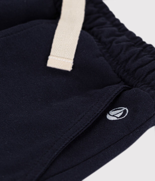 Katoenen short voor jongens blauw