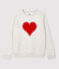 Sweat en molleton enfant fille / garçon gris BELUGA CHINE