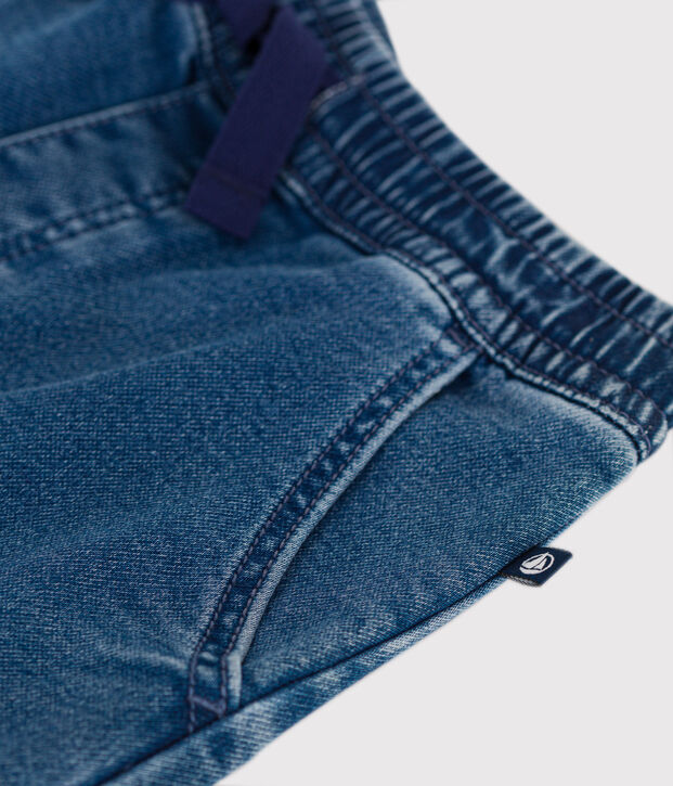 Short en denim enfant gar&ccedil;on bleu