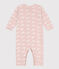 Dors-bien sans pieds imprimés en coton SALINE/ MARSHMALLOW