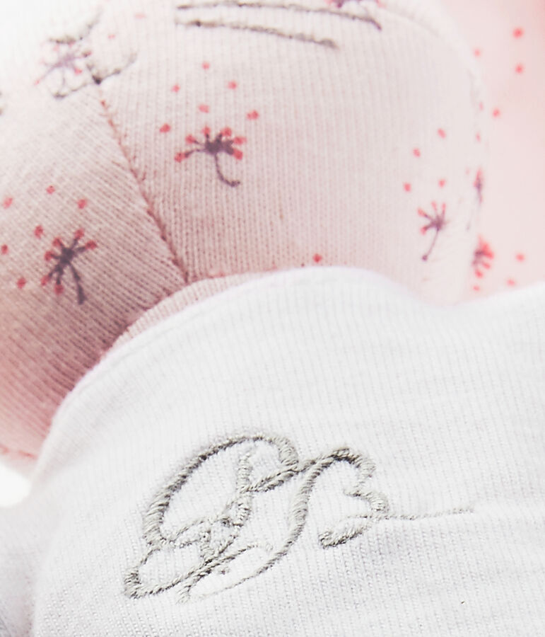 Bedrukte konijnenknuffel roze/multicouleur