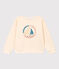 Sweater in molton voor meisjes ecru AVALANCHE