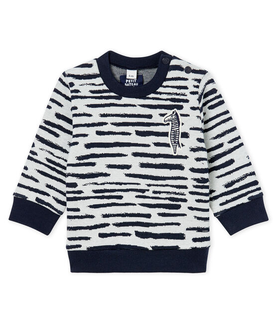 Sweatshirt bébé mixte Jean Jullien blanc MARSHMALLOW/ DASH