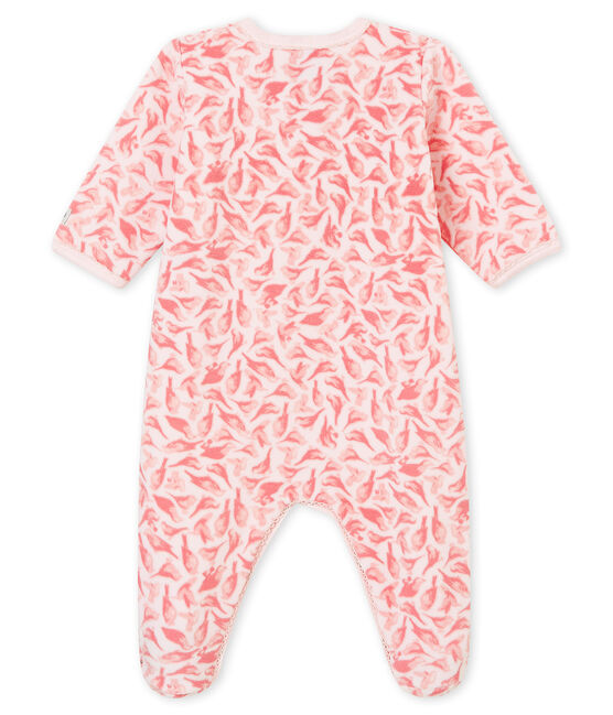 Pyjama voor babymeisjes roze VIENNE/wit MULTICO