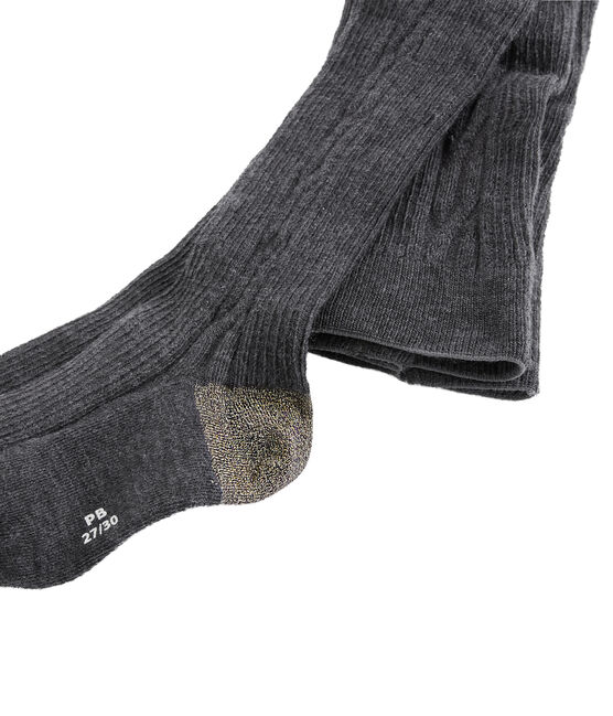 Collant chaud enfant fille gris CITY CHINE