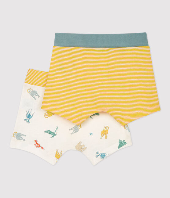 Lot de 2 boxers imprimé mouflons petit garçon en coton biologique variante 1
