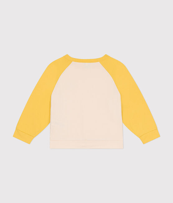 Sweatshirt in lichte fleece voor kinderen geel AVALANCHE/ NECTAR