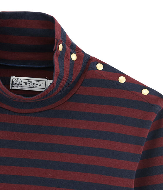 Sous-pull femme uni bleu SMOKING/rouge OGRE