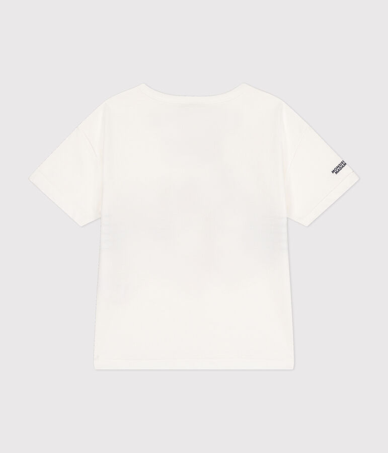 Tee-shirt Monsieur Madame en coton enfant blanc