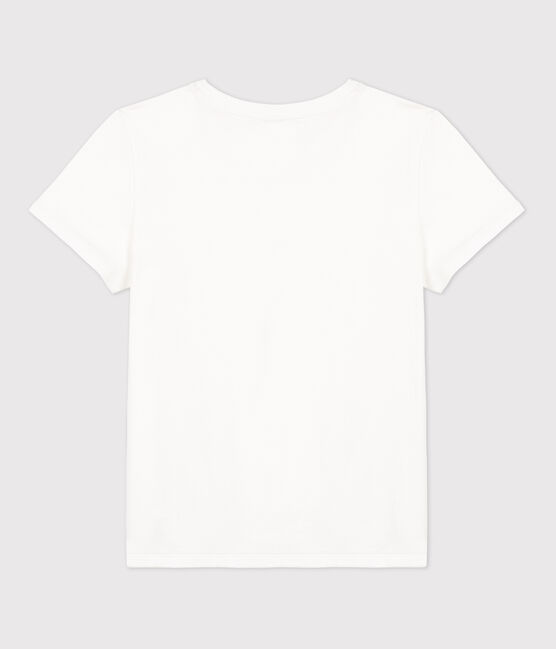 LE DROIT, katoenen T-shirt voor dames met ronde hals wit ECUME