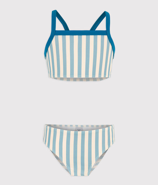 Maillot de bain 2 pièces rayé enfant fille MIMI/ AVALANCHE