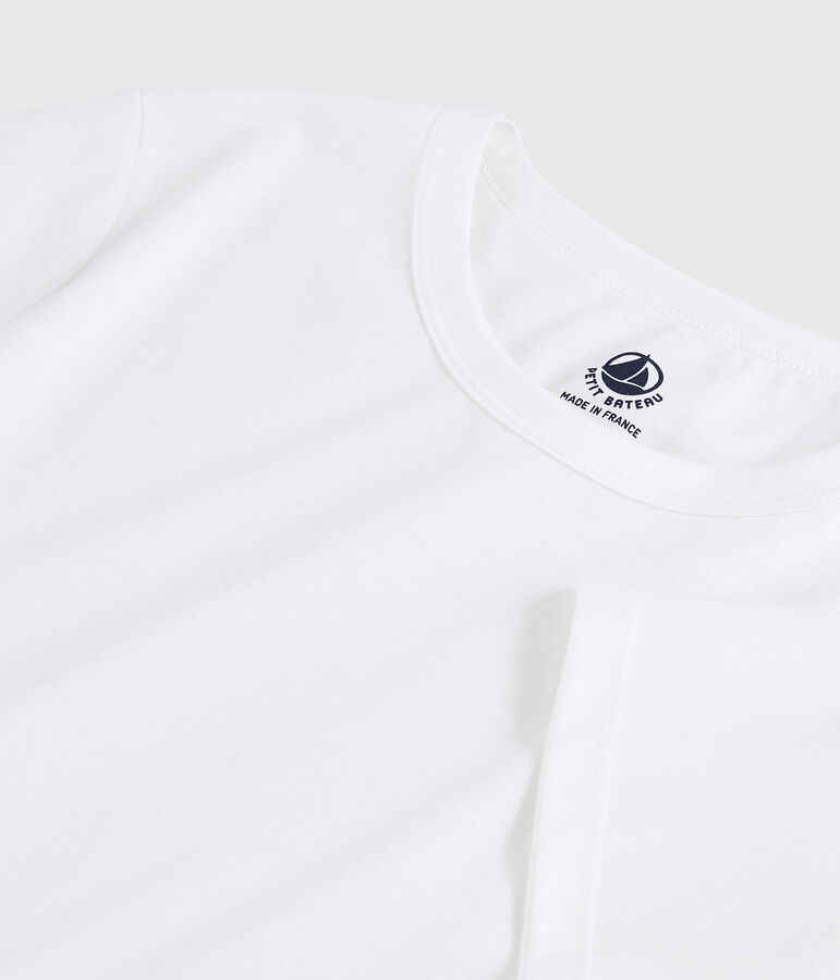 Katoenen dames T-shirt Sea island wit