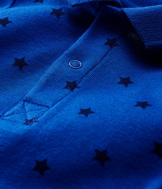 Body met lange mouwen en polokraag babyjongen blauw LIMOGES/blauw SMOKING
