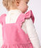 Effen babysalopette van corduroy en ruches en lange pijpen BOUDOIR