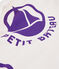 Sweatshirt met logo voor dames wit MARSHMALLOW/purper REAL