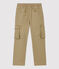 Pantalon regular en gabardine  enfant garçon beige JERRYCAN