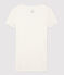 T-shirt côte légère Femme blanc MARSHMALLOW
