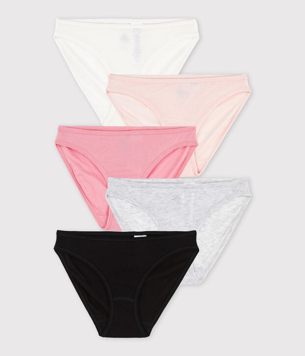 Semainier 5 culottes coton l&eacute;ger Femme multicouleur