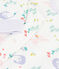 Kinderpyjama van fleece met drakenprint wit/multicouleur