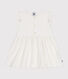 Robe sans manche en coton façonné bébé