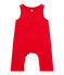 Fluwelen salopette voor babyjongens rood FROUFROU