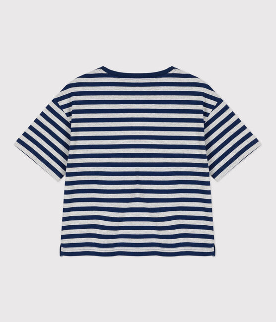 T-shirt LE BOXY en coton Femme bleu MEDIEVAL/ FUMEE