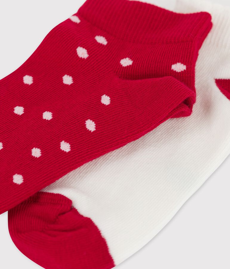 Set van twee paar meisjessokken multicouleur