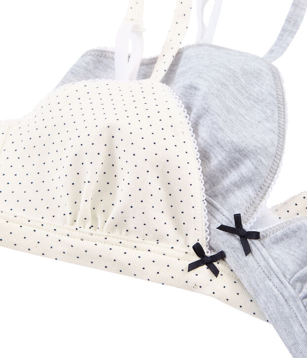 Duo de soutiens-gorge fille multicouleur
