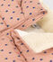 Donsjack met oprolbare capuchon voor meisjes VINTAGE/ MULTICO