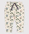 Broek in molton met print voor baby's wit AVALANCHE/ MULTICO