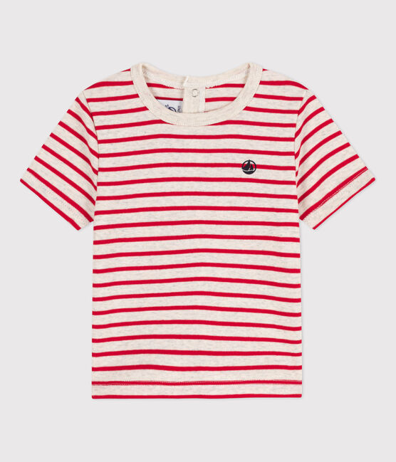 Katoenen T-shirt met korte mouwen en streepjes voor baby's MONTELIMAR/ PEPS