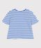Marinière réédition Hyères femme blanc ECUME/bleu DELFT