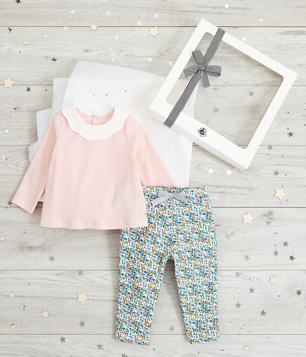 Coffret cadeau b&eacute;b&eacute; fille multicouleur