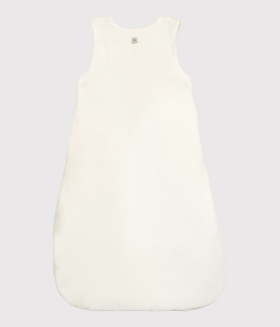Gigoteuse bébé en velours de coton biologique blanc MARSHMALLOW