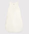 Gigoteuse bébé en velours de coton biologique blanc MARSHMALLOW