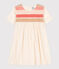 Robe en popeline enfant fille écru AVALANCHE