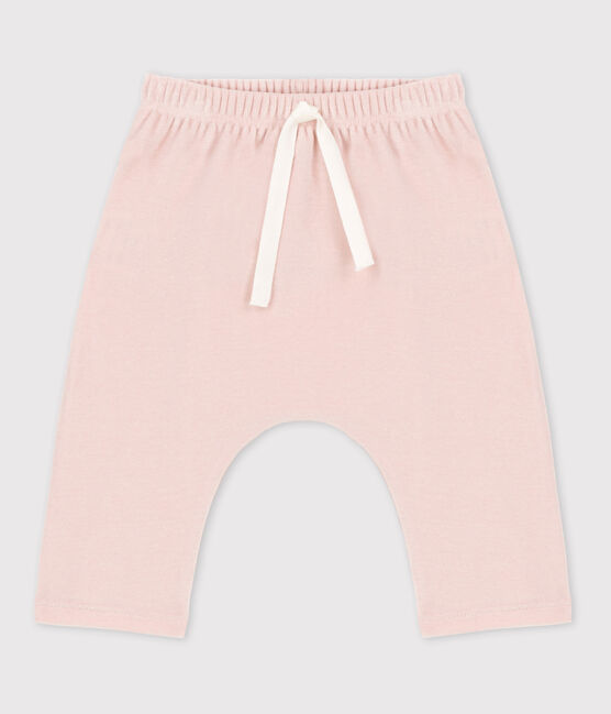 Pantalon bébé en velours en coton rose SALINE