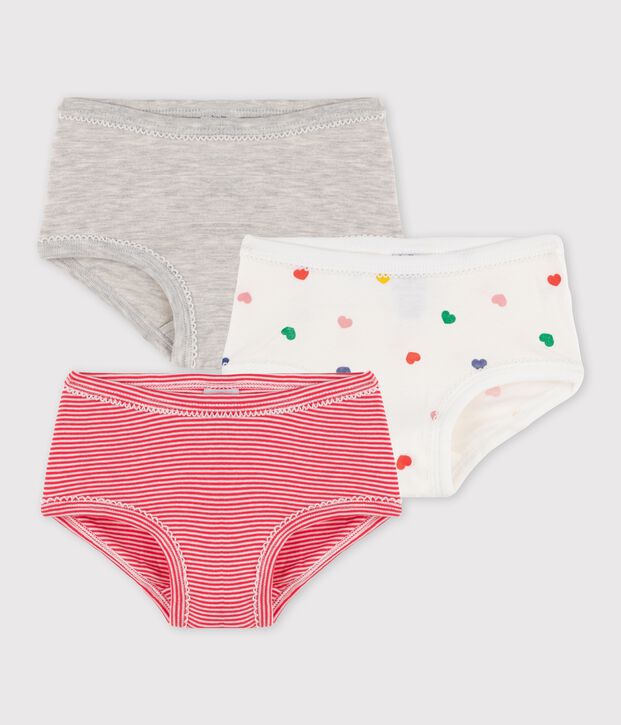 Trio de culottes petite fille multicouleur