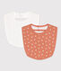 Set met 2 katoenen slabbetjes met print voor baby's