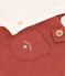 Ensemble salopette en jersey flammé bébé marron FAMEUX