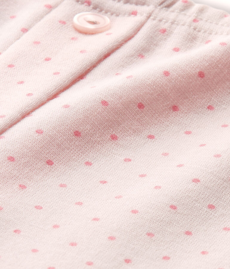 Legging fille en laine et coton rose VIENNE/rose GRETEL