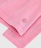 Tee-shirt &agrave; col enfant manches longues uni rose