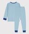 Pyjama enfant en coton uni motif savane vert MIMI